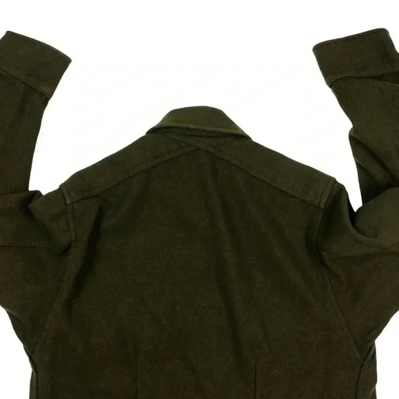 Vintage military green button front shacket - Picture 4 of 5